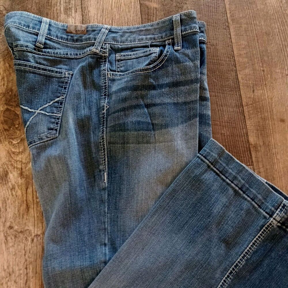 Ariat Trouser Jeans Size 31 Short Whiskered Festival Casualcore Western Workwear